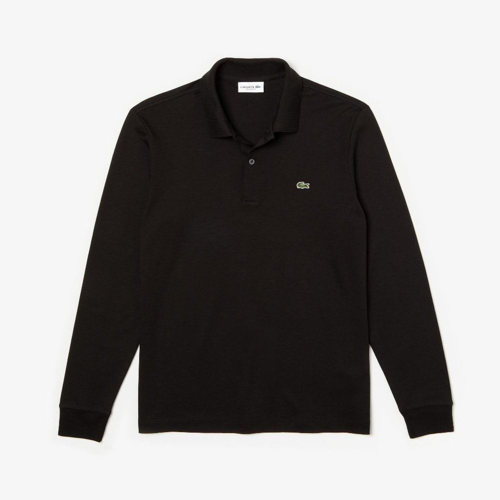 Classic fit long-sleeve polo shirt